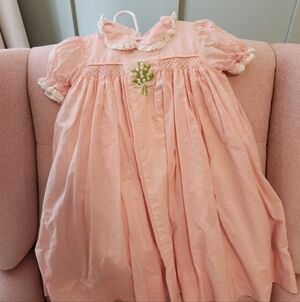 Smockingbird Pink Smocked 3t Floral Dress Spring Summer Easter